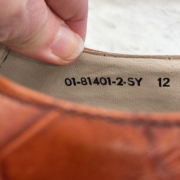 Rodolfo Valentino Men’s Dress Shoes Size 12 Made In Brazil Tie Preowned